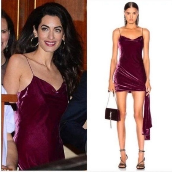 cinq a sept satin ryder dress Cinq a Sept Ryder Dress in Merlot